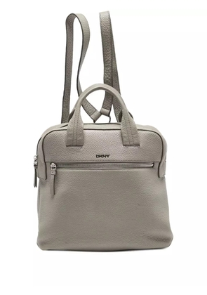 DKNY Vintage leather backpack - Grey