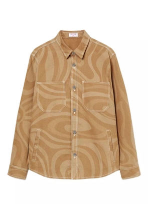 PUCCI cotton shirt jacket - Brown