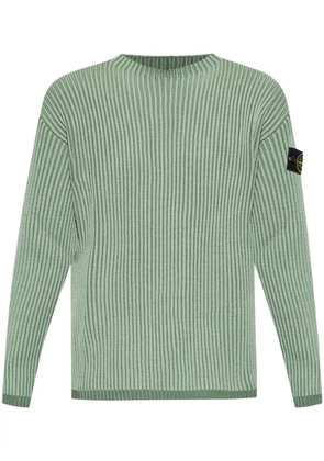Stone Island ribbed virgin-wool jumper - Green