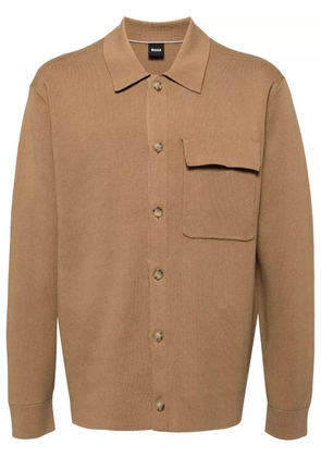 BOSS cotton cardigan - Neutrals