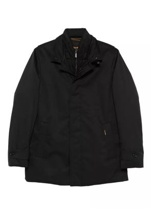 Moorer quilted high-neck jacket - Black