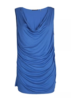 Elie Tahari cowl-neck draped tank top - Blue