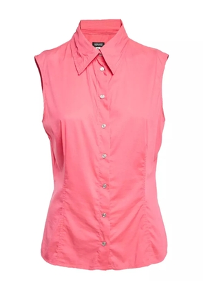Versace Pre-Owned crystal-embellished shirt - Pink