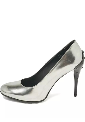 Tod's Vintage pre-owned 120mm leather pumps - Silver