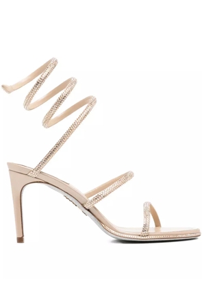 René Caovilla 100mm Cleo sandals - Neutrals