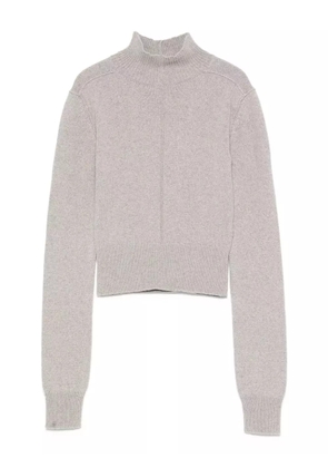 Rick Owens Headon high-neck cropped sweater - Grey