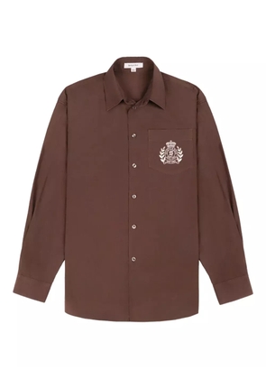 Sporty & Rich H&W Crest shirt - Brown