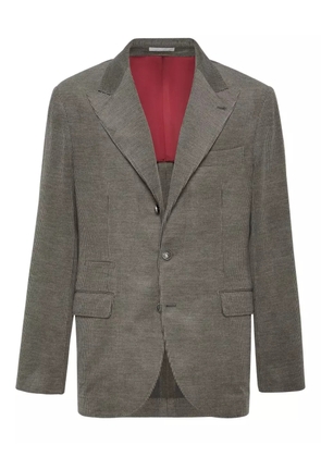 Brunello Cucinelli striped blazer - Brown