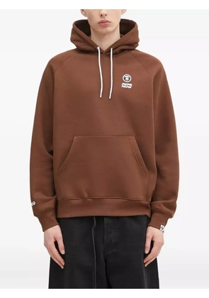 AAPE BY *A BATHING APE® logo-embroidered hoodie - Brown