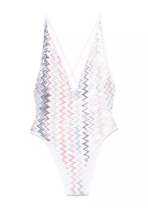Missoni zigzag-pattern swimsuit - White