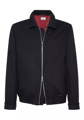 Brunello Cucinelli wool bomber jacket - Black