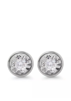 Monica Vinader diamond stud earrings - Silver