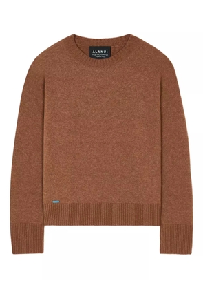 Alanui crew-neck sweater - Brown
