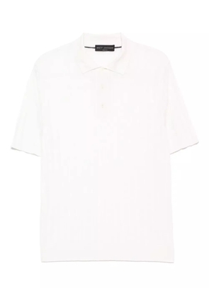 Brett Johnson short-sleeved polo shirt - White