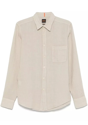 BOSS linen shirt - Neutrals