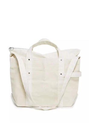 TEMBEA large Harvest canvas tote bag - White