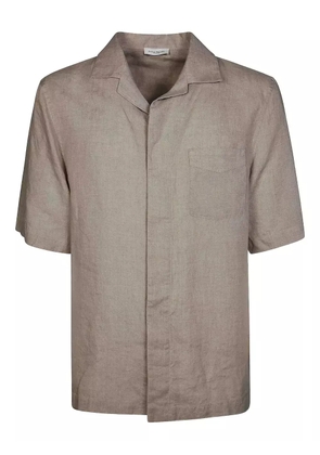 Paolo Pecora short-sleeve pocket shirt - Neutrals