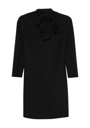CHIARA BONI La Petite Robe neck-tie three-quarter sleeve dress - Black