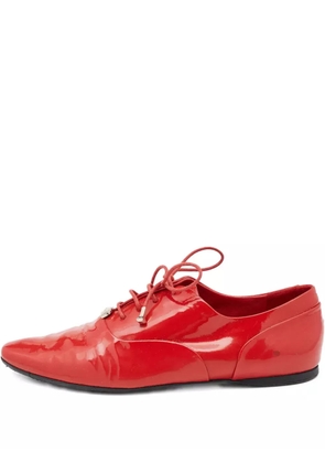 Gucci Pre-Owned patent leather lace shoes - Red
