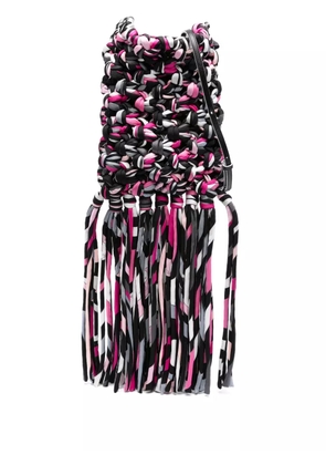 PUCCI knitted cross body bag - Black