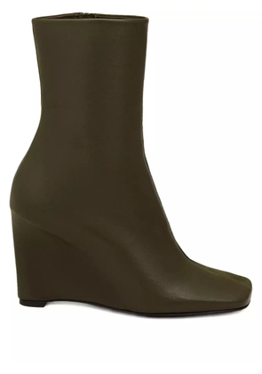 AMI Paris 90mm two-tone ankle boots - Brown