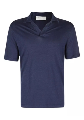 Filippo De Laurentiis polo-collar short-sleeve top - Blue