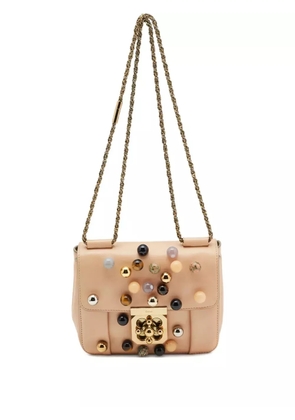 Chloé Pre-Owned Elsie leather embellished shoulder bag - Orange