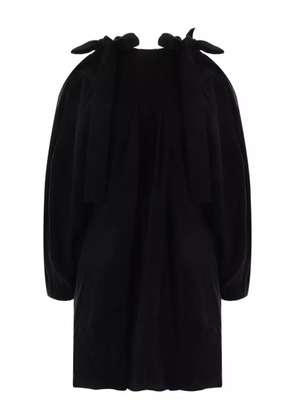 RENATA BRENHA puff-sleeve pleated dress - Black