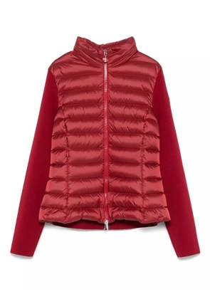 Moncler padded-front knit jacket - Red