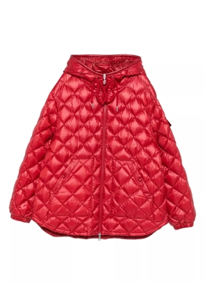Moncler quilted hooded puffer jacket - Red