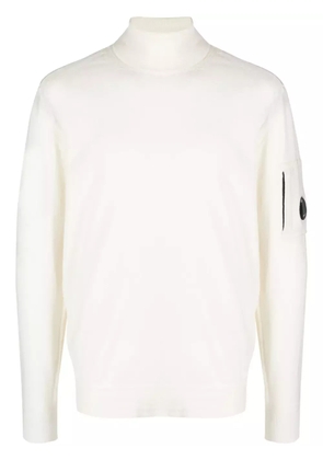 C.P. Company Lens-detail fine-knit jumper - White