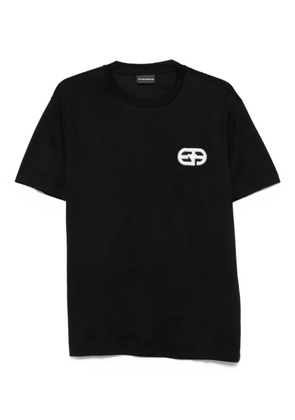 Emporio Armani eagle logo T-shirt - Black