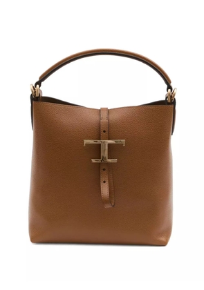 Tod's T Timeless leather tote bag - Brown