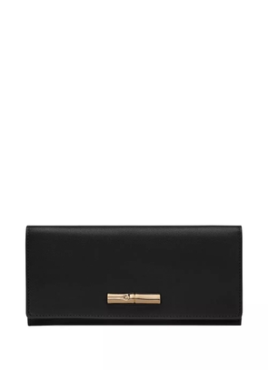 Longchamp Le Roseau long continental wallet - Black