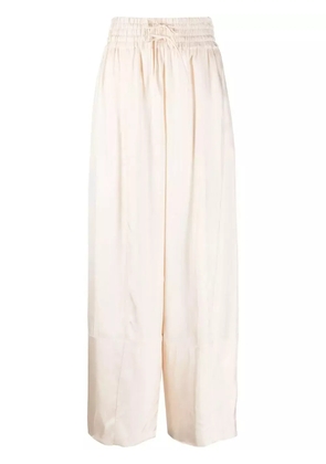 Jil Sander pressed-crease palazzo pants - Neutrals