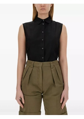 ASPESI sleeveless collared shirt - Black