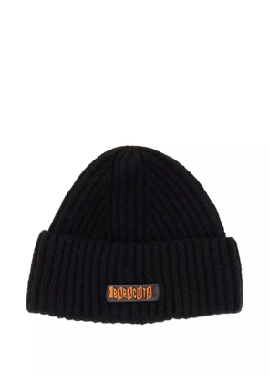 Baracuta ribbed logo beanie - Black