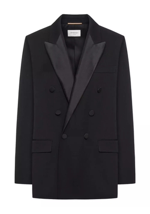 Saint Laurent satin-lapels double-breasted blazer - Black