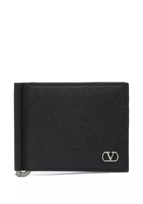 Valentino Garavani VLogo leather money clip wallet - Black