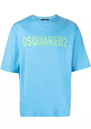 DSQUARED2 logo-print cotton T-shirt - Blue