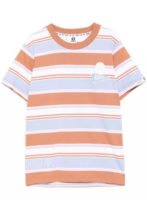 AAPE BY *A BATHING APE® striped T-shirt - Pink