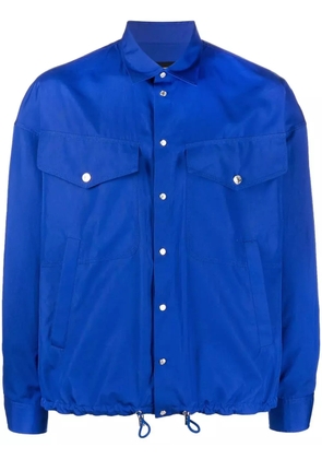 DSQUARED2 logo-print button-up shirt - Blue