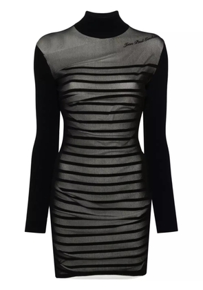 Jean Paul Gaultier striped mini dress - Blue