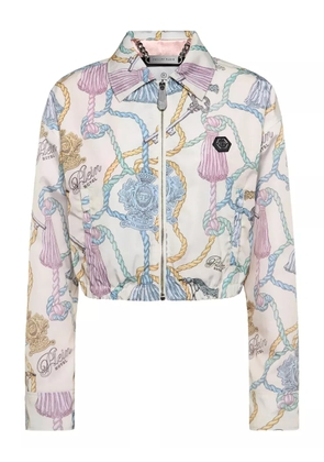 Philipp Plein tassel-print jacket - Neutrals