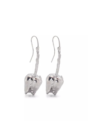 Marni tulip drop earrings - Silver