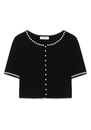 SANDRO cropped cardigan - Black