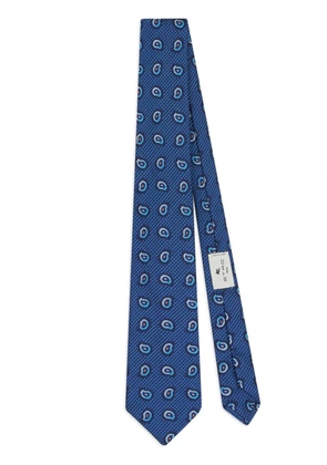 ETRO paisley-pattern silk tie - Blue