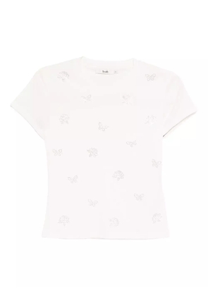 b+ab embroidered T-shirt - White