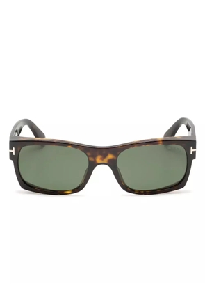 TOM FORD Eyewear rectangle-frame sunglasses - Brown