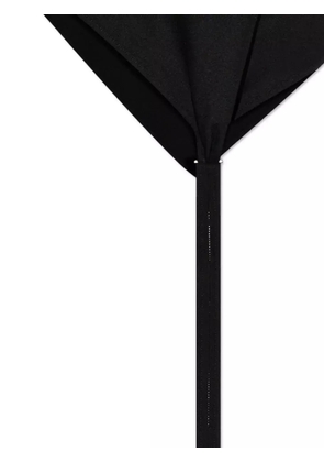 Issey Miyake tie-back strapless top - Black